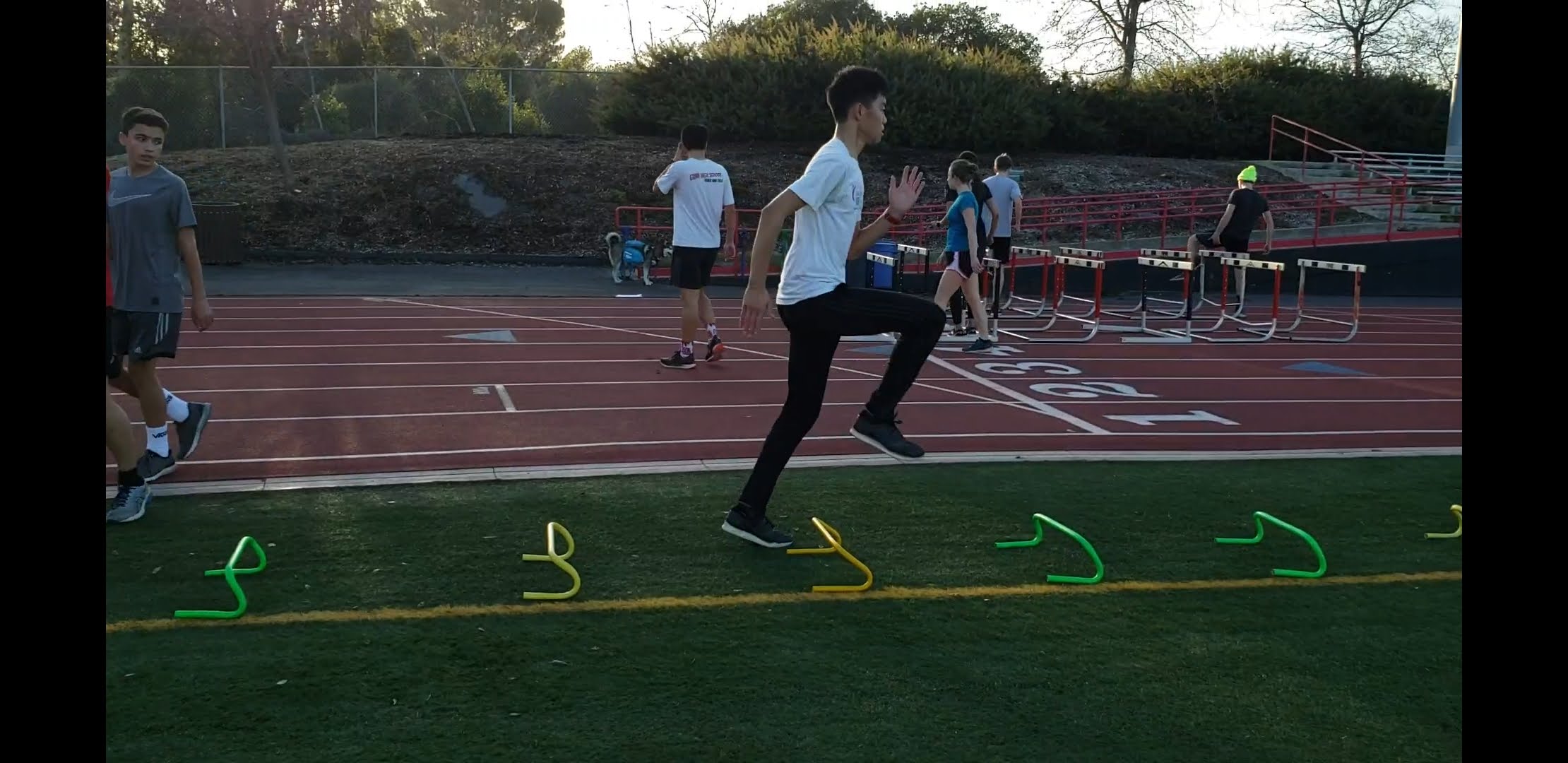 Justin Tse on the track...